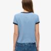 T-shirt aderente con bordi a costine Athletic Essentials