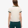 T-shirt aderente con bordi a costine Athletic Essentials