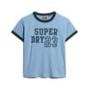 T-shirt aderente con bordi a costine Athletic Essentials