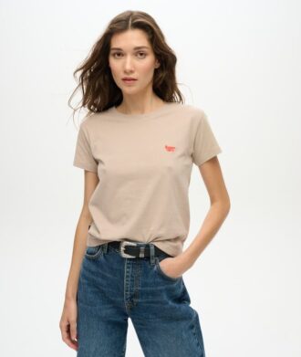 T-shirt aderente con logo Essential