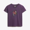 T-shirt aderente con piccolo tatuaggio in strass T-shirt aderente con piccolo tatuaggio in strass