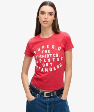T-shirt aderente con stampa a palloncino
