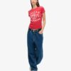 T-shirt aderente con stampa a palloncino T-shirt aderente con stampa a palloncino