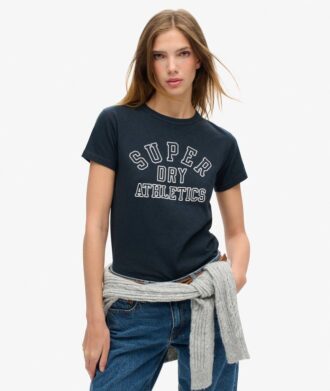 T-shirt aderente con stampa Athletic Essentials