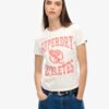 T-shirt aderente floccata Varsity