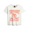 T-shirt aderente floccata Varsity