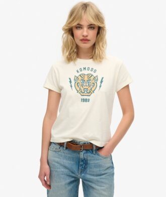 T-shirt aderente Superdry X Komodo Tiger