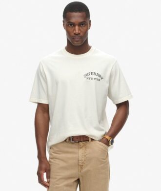 T-shirt ampia con grafica sul retro