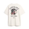 T-shirt ampia con grafica sul retro