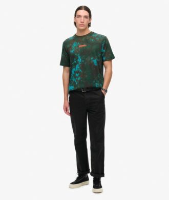 T-shirt ampia con grafica Utility Camo