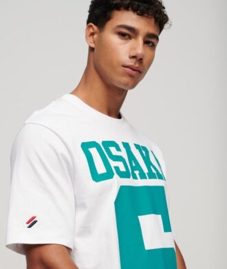 T-shirt ampia con logo Osaka