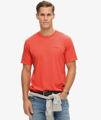 T-shirt ampia con logo sovratinto