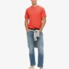 T-shirt ampia con logo sovratinto T-shirt ampia con logo sovratinto