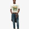 T-shirt ampia con stampa grafica Neon Travel