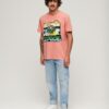 T-shirt ampia con stampa grafica Neon Travel T-shirt ampia con stampa grafica Neon Travel