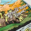 T-shirt ampia con stampa grafica Neon Travel