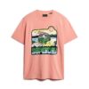 T-shirt ampia con stampa grafica Neon Travel T-shirt ampia con stampa grafica Neon Travel