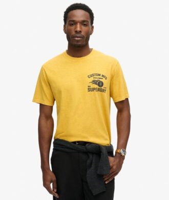 T-shirt ampia con stampa motociclista