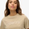 T-shirt ampia e squadrata con logo ricamato