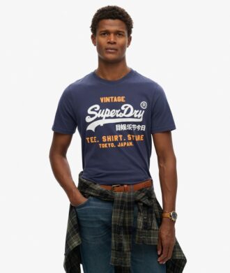 T-shirt classica con logo Vintage