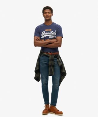T-shirt classica con logo Vintage