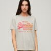 T-shirt comoda con grafica tono su tono