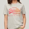 T-shirt comoda con grafica tono su tono