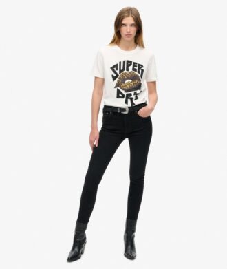 T-shirt comoda con poster punk lo-fi