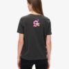 T-shirt comoda con stampa poster punk lo-fi