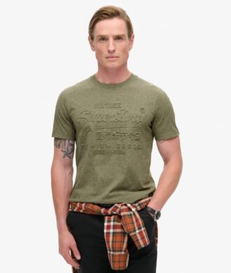 T-shirt con grafica in rilievo