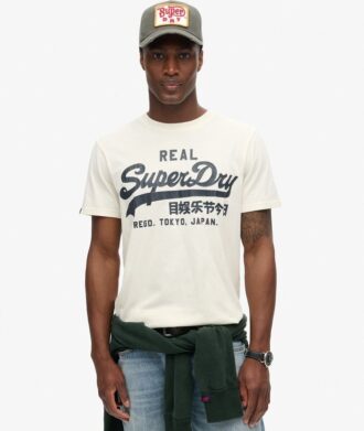 T-shirt con grafica logo Vintage