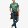 T-shirt con grafica metallica in stile workwear T-shirt con grafica metallica in stile workwear