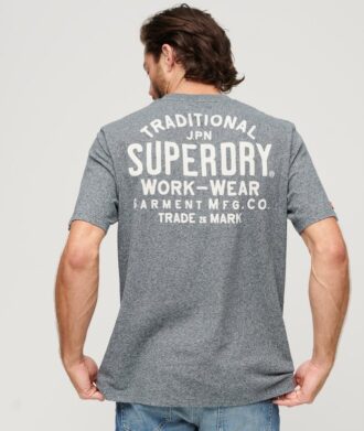 T-shirt con grafica sul petto in stile workwear