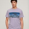 T-shirt con logo a righe Cali