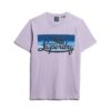 T-shirt con logo a righe Cali