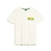 T-shirt con logo a righe Cali