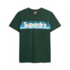 T-shirt con logo a righe retrò