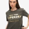 T-shirt con logo metallico di lusso
