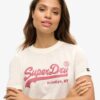 T-shirt con logo Vintage decorato