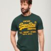 T-shirt con logo Vintage neon