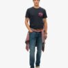 T-shirt con logo Vintage neon
