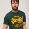 T-shirt con logo Vintage neon