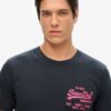 T-shirt con logo Vintage neon