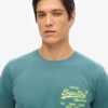 T-shirt con logo Vintage neon