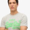 T-shirt con logo Vintage neon