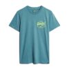 T-shirt con logo Vintage neon