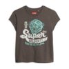T-shirt con maniche ad aletta e decorazioni