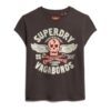 T-shirt con maniche ad aletta e decorazioni