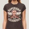 T-shirt con maniche ad aletta e decorazioni