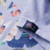 T-shirt con maniche ad aletta e stampa floreale